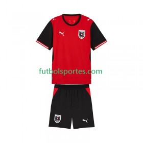 Camiseta Austria Niño Primera Equipación Copa Mundo 2026